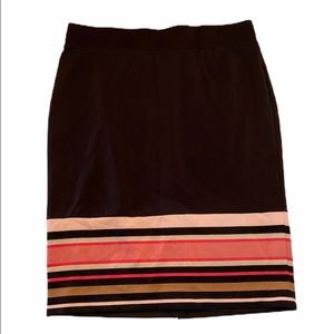 Alfani Plus Size Gem Stripe Skirt